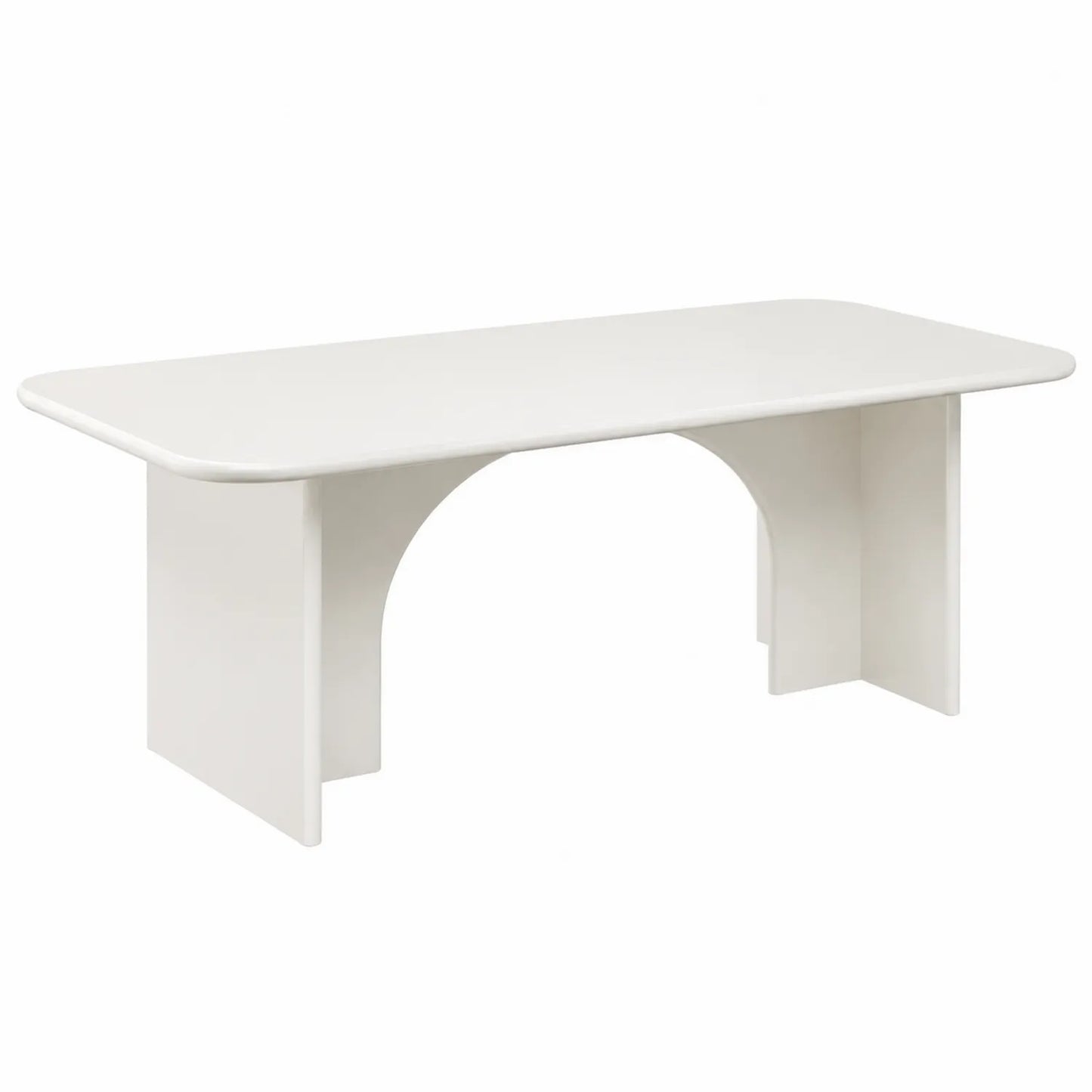 Rechteckiger Esstisch Weiß MDF 200x90x75 cm