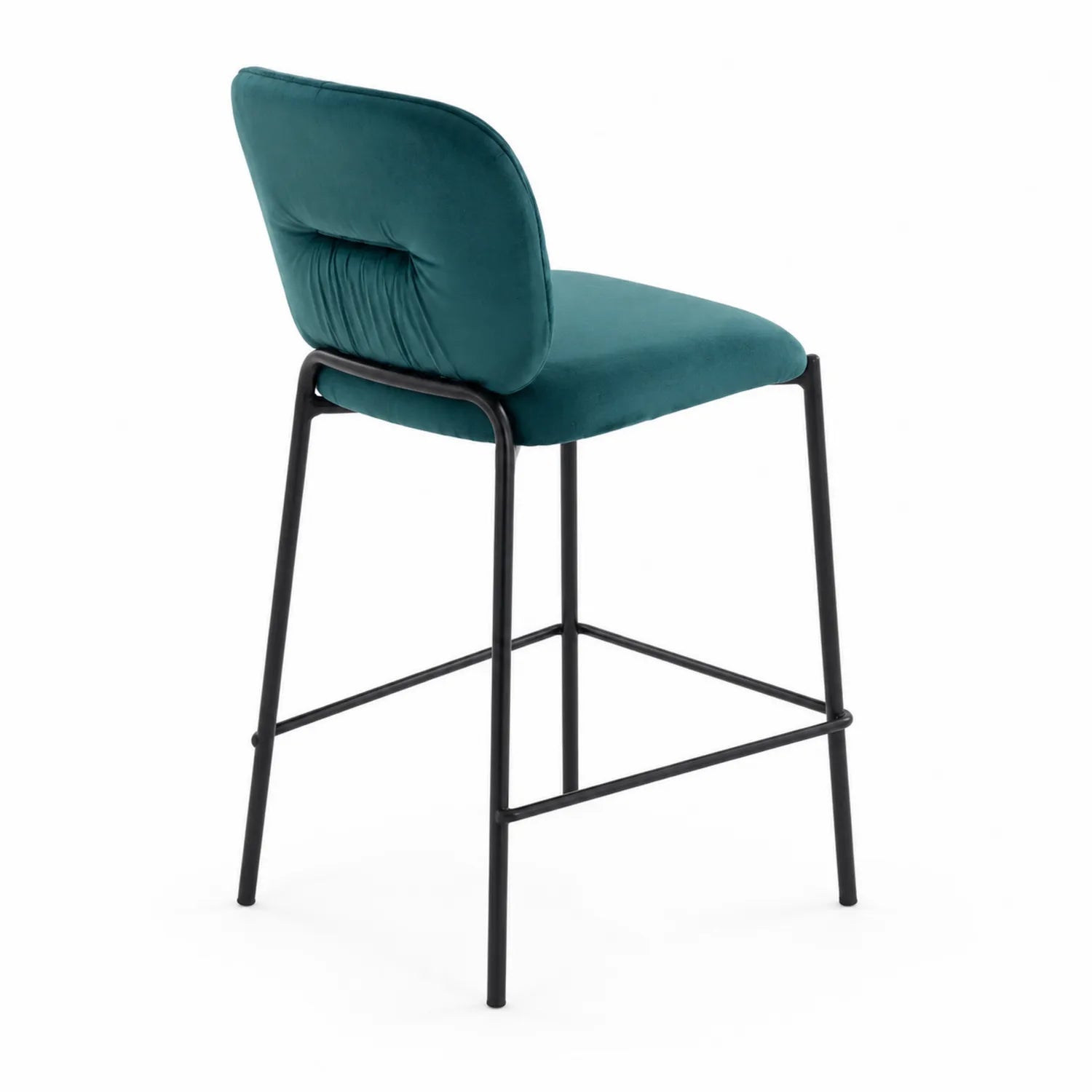 Barhocker Samtgrün Metallrahmen 75 cm