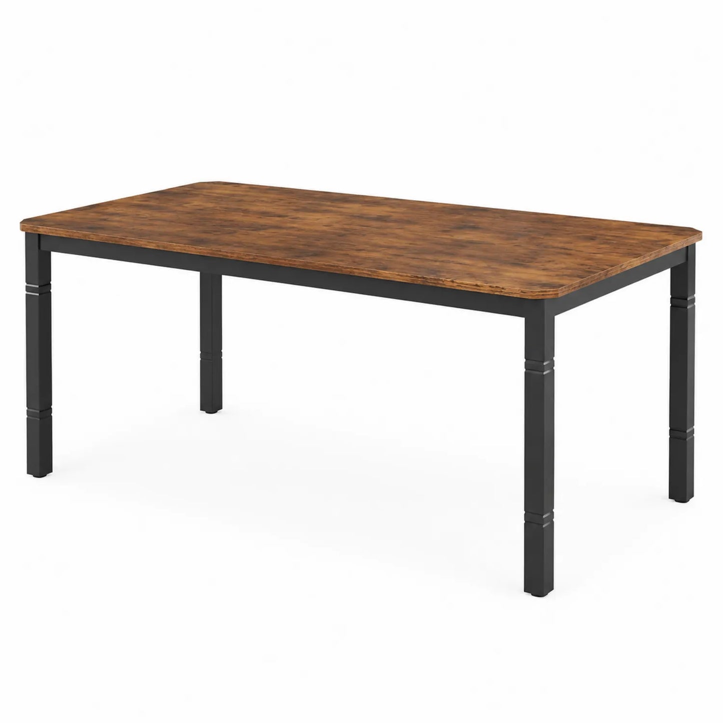 Esstisch mit MDF-Holzfurnier und Stahlbeinen 140x80x75cm